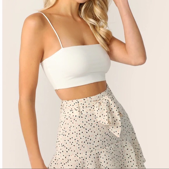 Cropped Camisole Top White - Picture 3 of 7